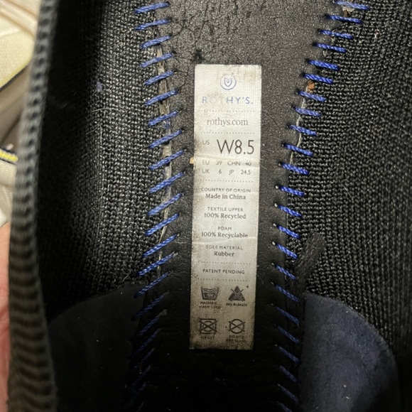 Rothy’s “The Flat” dark gray shoes - Picture 3 of 6